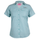 Habit Short Sleeve River Shirt - Womens, Turquoise Check, Extra Large, TS1452-7A1-WXL