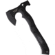 Halfbreed Blades Compact Rescue Axe, 4.5 black Teflon coated K110 tool steel axe head , Black G10 handle, Hammer end, CRA-01 BLK