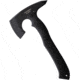 Halfbreed Blades Compact Rescue Axe, 4.5 black Teflon coated K110 tool steel axe head , Black G10 handle, Sharpened spike end, CRA-02 BLK