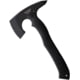 Halfbreed Blades Compact Rescue Axe, 4.5" black Teflon coated K110 tool steel axe head , Black G10 handle, Sharpened spike end, CRA-02 BLK