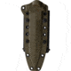 Halfbreed Blades Medium Infantry Fixed Blade Knife, 11.63in Overall, 6.5in OD Green Teflon Partially Serrated K110 Tool Steel Spear Point Blade, Black G10 Handle, Kydex Sheath, MIK-01PS ODG BLK