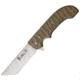 Hallmark Bad Blood - Kendrick/Mosier Yokai, 8Cr14 Stainless Steel, Chisel Ground 4 1/4in Blade, Contoured Brown G10 Handle, BB122KM