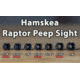 Hamskea Raptor Peep, 7/32in, Black, PEEP043