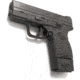 Handleitgrips SPRINGFIELD XDS 9/45 GUN GRIP - RUBBER, BLACK 1270920A