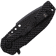 Hardcore Hardware MILSPEC Framelock Folding Knife, 3.5in, CPM S30V, Black PVD Partially Serrated Drop Point Blade, Black G10 Handle, MILF-02PS