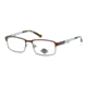 Harley Davidson Eyewear HD0138T Eyeglass Frames - Matte Dark Brown Frame, Matte Dark Brown Lenses, 50 mm Lens Diameter HD0138T50049