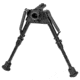 Harris Engineering S Series BRM M-LOK Bipod, Rotate Leg Notch, 6-9 in, Black, SBRMMLOK