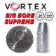 Hatsan Vortex Big Bore Supreme Pellets, .50 Caliber, 550 Grain, Hollow Point, 22 Rounds, HA90628