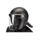 Haven Gear Riot Helmet - Straight Face Shield, Black, Matte, HG-HMAT