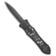 Hawk Knife Designs G&amp;G Hawk Custom Deadlock Model C D/A OTF Knife Ti/Crossout White CF 3.5" DLC, Black/White, Bohler M390, adult, BHQ-231967