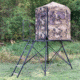 Hawk Treestands Warrior Floor Hunting Blind w/ 5ft Tower, HWK-WRFLR-5C