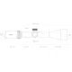 Hawke Sport Optics Vantage Rifle Scope, 4-12x50mm, 1in, SFP, L4A IR Reticle, Black, 14254