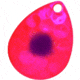 Hawken Outdoors Simon 3.5 Colorado Spinner Blade, Hammered, Fl Pink/Purple Dot Pink Eye, 2 Pieces, SSBH35016
