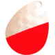 Hawken Outdoors Simon 3.5 Colorado Spinner Blade, Hammered, White/Red, Coast Guard, Gold Blade, 2 Pieces, SSBH35019