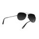 Hazard 4 Daisycutter Modern Large Aviator Sunglasses, Men's, Silver Frame, Gray Lens, EYE-DSY-L-SLV