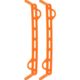 Hazard 4 HardPoint Gear Rails Pillbox &amp; Blastwall Pack Set, Orange, HD-HGR-ORG