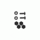 Hazard 4 HardPoint Hardware Kit, Black, HP-FIX-BLK