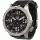 Hazard 4 HeavyWater Diver Titanium Tritium Dive Watch,Black Dial,White Graphics,Blue Bezel,Nylon Strap WAT-HWD-TI-KW-BBRB