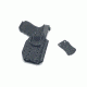 Hazmat Holster Works LB1 Glock 19/17 with Surefire XC1 IWB/AIWB Kydex Right Hand Holster, Black, LB1-Glock-19-17-XC1-0001A