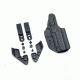 Hazmat Holster Works NV3 1911 IWB/AIWB Kydex Ambidextrous Holster, Black, NV3-1911-0001