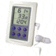 HB Instrument Company Digital Hygrometer/Thermometer/Clock with Outdoor Sensor 3745 Vwr Digital CLOCK-THERMOMETER