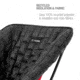 Helinox Chair One Reversible Seat Warmer, Black/Flow Line, 12456