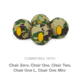 Helinox Vibram Ball Feet Set, Field Camo, 45mm, 12791