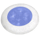 Hella Marine 24V LED Round Courtesy Lamp w/ White Bezel, Blue, 980503241