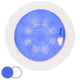 Hella Marine EuroLED 150 Recessed Surface Mount Touch Lamp - Blue/White LED - White Plastic Rim 65420