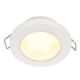 Hella Marine EuroLED 75 3in Round Spring Mount Down LED Light, White Plastic Rim, 24V, Warm White, 958109611