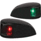 Hella Marine NaviLED Deck Mount Port &amp; Starboard LED Light Pair w/ Housing, 2nm, Clear Lens/Black Housing, 980620901