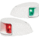 Hella Marine NaviLED Deck Mount Port &amp; Starboard LED Light Pair w/ Housing, 2nm, Clear Lens/White Housing, 980620911