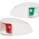 Hella Marine NaviLED Deck Mount Port &amp; Starboard LED Light Pair w/ Housing, 2nm, Clear Lens/White Housing, 980620911