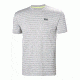 Helly Hansen Mens Sigel Logo Short Sleeve Tee, Penguin Stripe, Medium, 62733-842-M