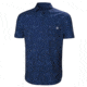 Helly Hansen Oya Short Sleeve Shirt - Mens, Catalina Blue Print, Extra Large, 62854541-XL