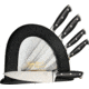 Hen &amp; Rooster 5 pc Kitchen Knife Set,7.875in chefs knife,7.875in slicer,7.75in bread knife,4.75in utility knife, 3.5in paring knife HRI029