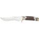 Hen &amp; Rooster Bowie Stag Fixed Blade Knife, 6in, Stainless Blade, Genuine Stag Handle HR4800