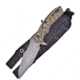 Hen &amp; Rooster Camo Knife, 10in Overall, 4in Gray Coated SS Blade, Camo Sculpted G10 Handle, Black Nylon Sheath, HR-008S/BLK