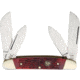Hen &amp; Rooster Congress Red Pick Bone Folding Knife,Red,Pick Bone Handle HR264RPB