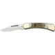 Hen &amp; Rooster Lockback Folding Knife, 3.25in, Stainless Clip Blade, Genuine Deer Stag Handle HR361DS