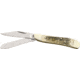 Hen &amp; Rooster Peanut Deer Stag Folding Knife, 2.75in, Stainless Clip and Spey Blade, Deer Stag Handle HR402DS