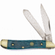 Hen &amp; Rooster Peanut Green Bone Folding Knife,Clip and Pen,Green,Pick Bone Handle HR402GPB