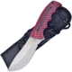 Hen &amp; Rooster Skinner Black/Red Knife, 4" satin finish stainless skinner blade, Black and red sculpted G10 handle, HR-005R