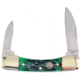 Hen &amp; Rooster Small Canoe Green Bone