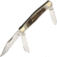 Hen &amp; Rooster Stockman Deer Stag Folding Knife,Clip,3.875 in Closed,Spey and Sheepsfoot,Deer Stag Handle HR343DS