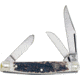 Hen &amp; Rooster Stockman Deer Stag Folding Knife,Clip,4 in Closed,Spey and Sheepsfoot,Deer Stag Handle HRS173DS