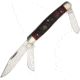 Hen &amp; Rooster Stockman Walnut Red Jigged Folding Knife,Clip,Spey and Sheepsfoot,Walnut Red,Jigged Bone Handle HR313RPB