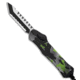 Heretic Knives Hydra Automatic Folding Knife, 3.60in, CPM MagnaCut, Tanto Blade, Aluminum, Green Handle, Green/Black/White, 9.10 inch, BHQ-195097