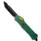 Heretic Knives Hydra Automatic Folding Knife, 3.55in, CPM MagnaCut, Tanto Blade, Aluminum, Green Handle, Plain, Green/Black, 9.05 inch, BHQ-196438