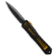 Heretic Knives Manticore S Automatic Folding Knife, 2.58in, CPM MagnaCut, Dagger Blade, Aluminum, ULTEM, Black/Yellow Handle, Black/Yellow/Black, 6.51 inch, BHQ-188741